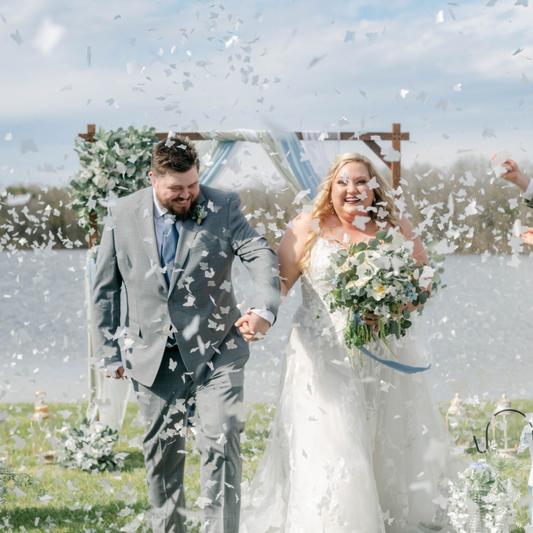 White Butterfly Shaped Biodegradable Confetti  (Confetti Only)